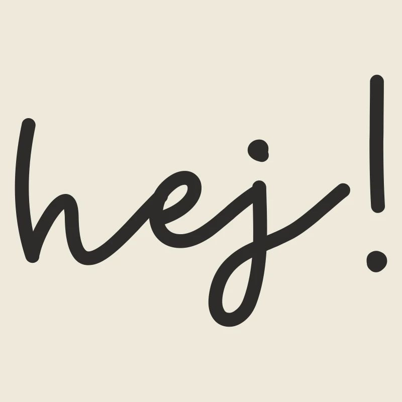 Hej – design de mots scandinave