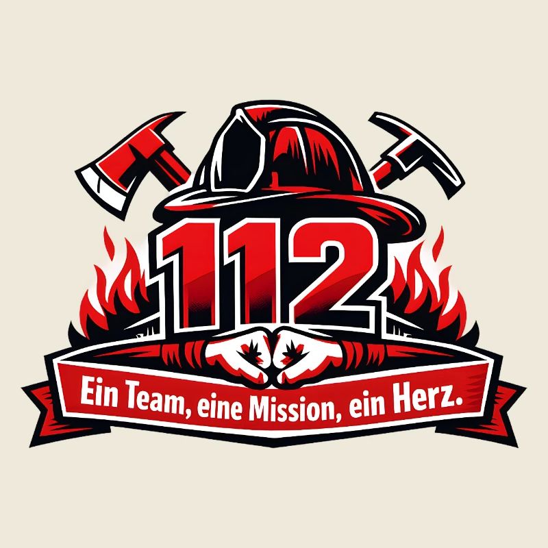 112 Feuerwehr Team Herz Einsatz