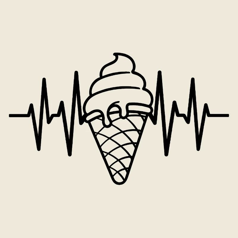 La crème glacée aime les battements de cœur glacés