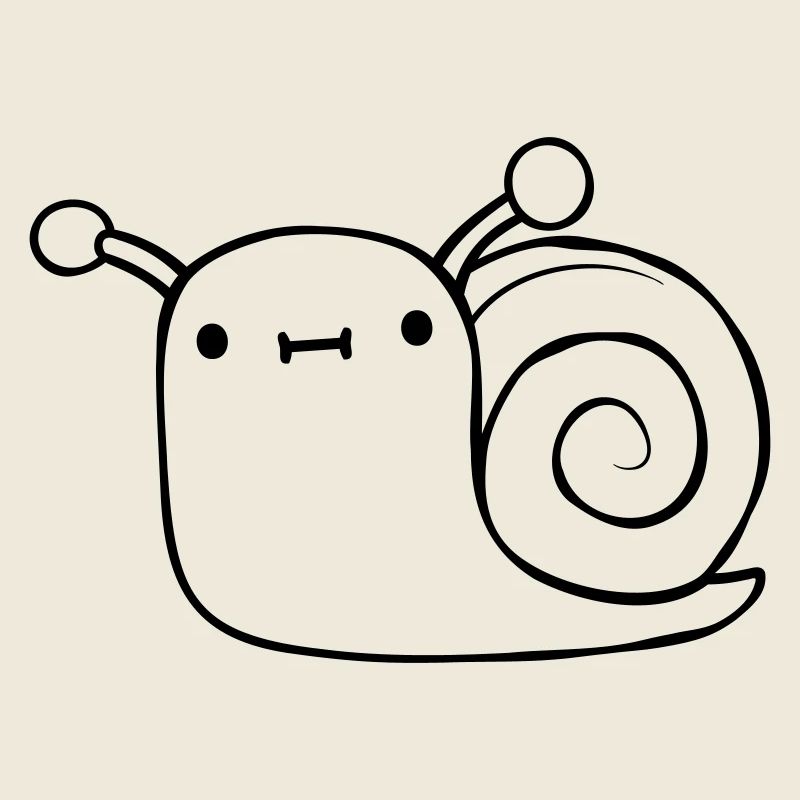 Mignon petit escargot
