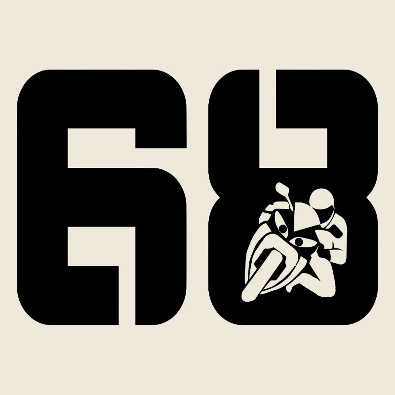 68 Motorrad Biker