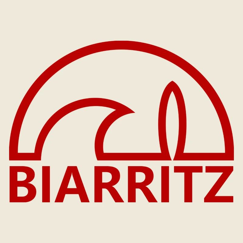 Biarritz soleil planche de surf minimaliste