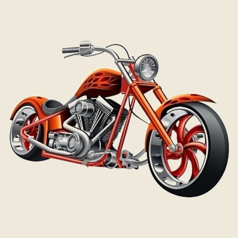 Chopper Moto Motard