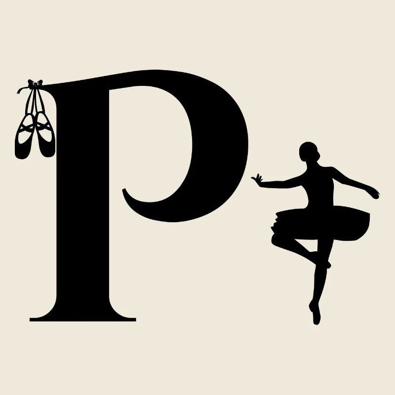 Buchstabe p Ballerina