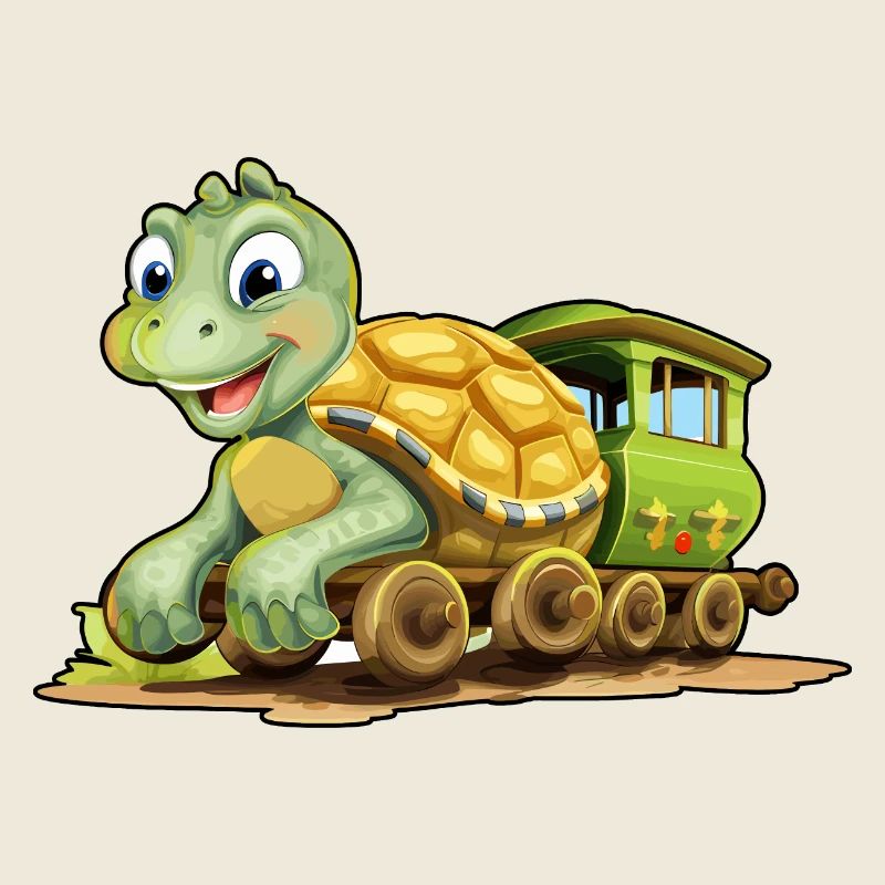 Turtle Railroad Turtle Rides Railroad