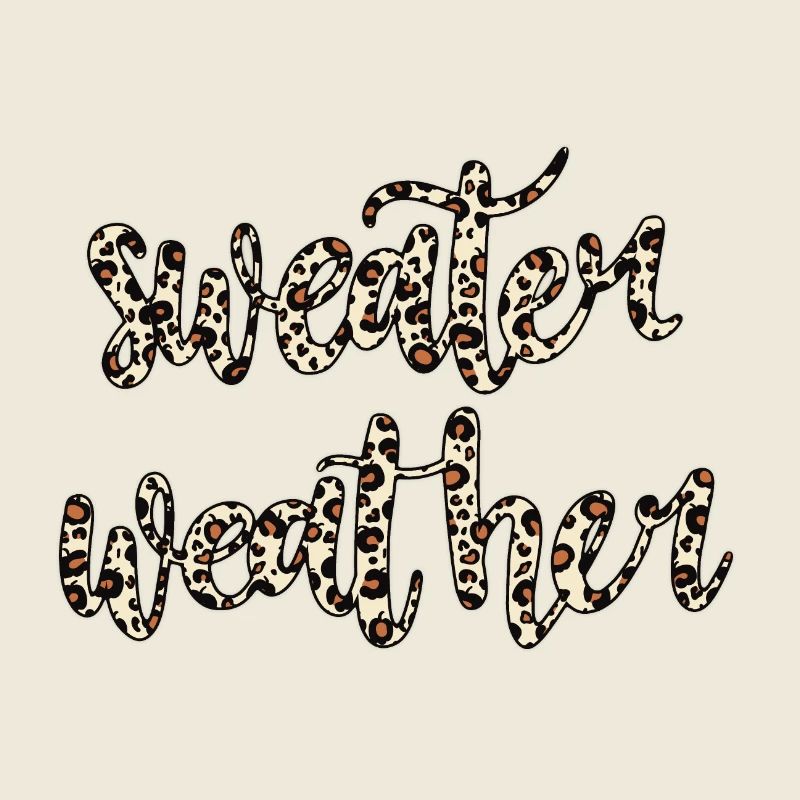 Sweater Weather – Trend Design 🐆🍂