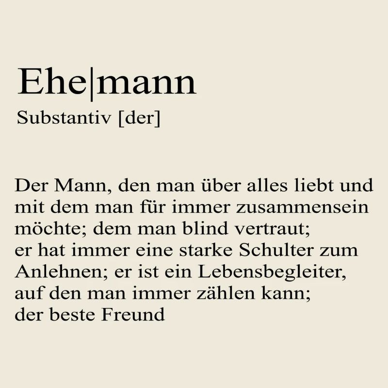 Ehemann Definition bester Freund