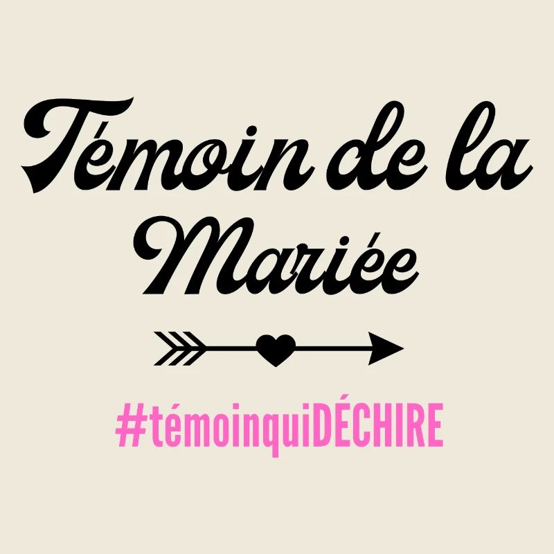 Témoin de la mariée-tshirt assorti