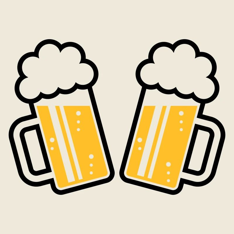 2 chopes à bière À votre santé, à votre santé ! (chopes à bière 2C)