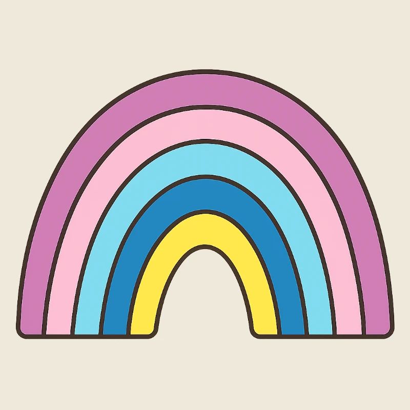 Pastell Regenbogen Design