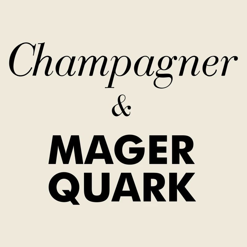 Low-fat quark funny sparkling wine