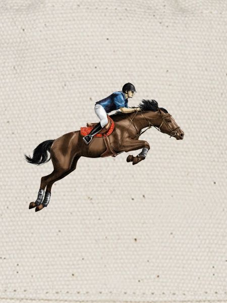 Cavalier en mode course