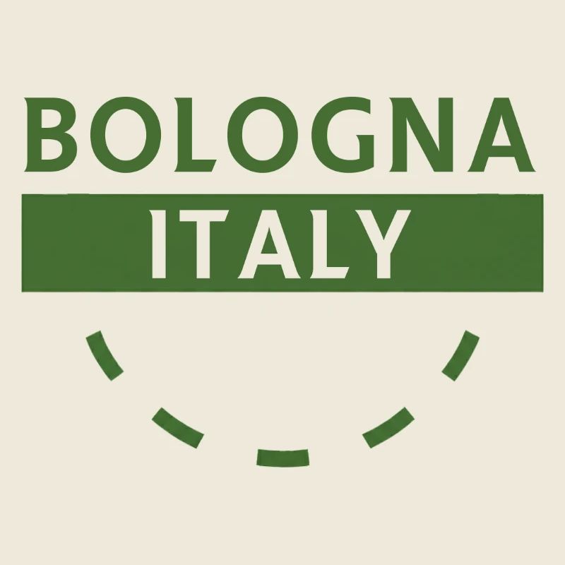 Bologne, Italie, Emblème vert