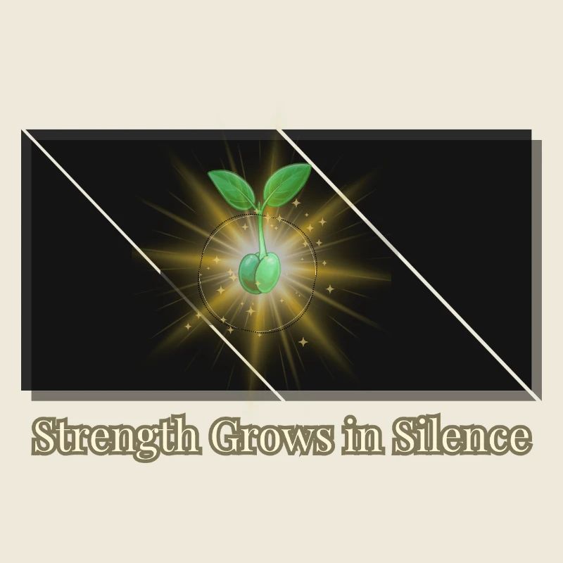 La force grandit dans le silence 🌱 | Reste calme, reste fort