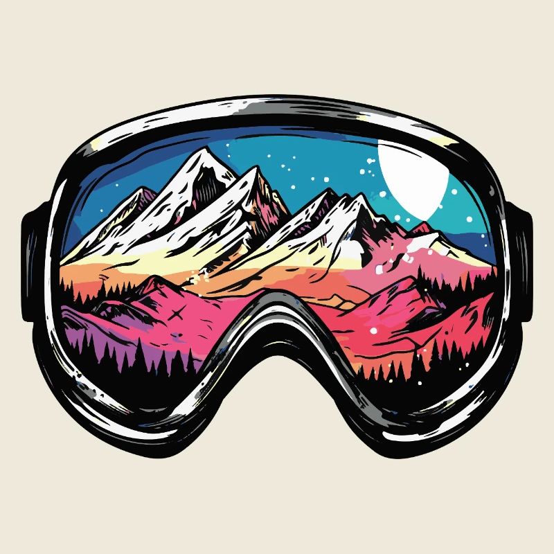 Lunettes de ski Montagnes Ski