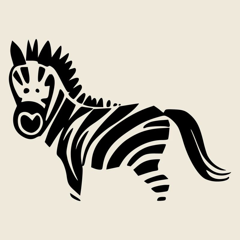 Zebra Design schwarz/ weiss