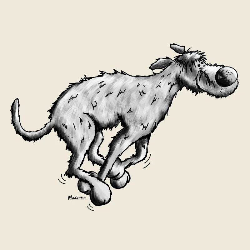 Running Irish Wolfhound