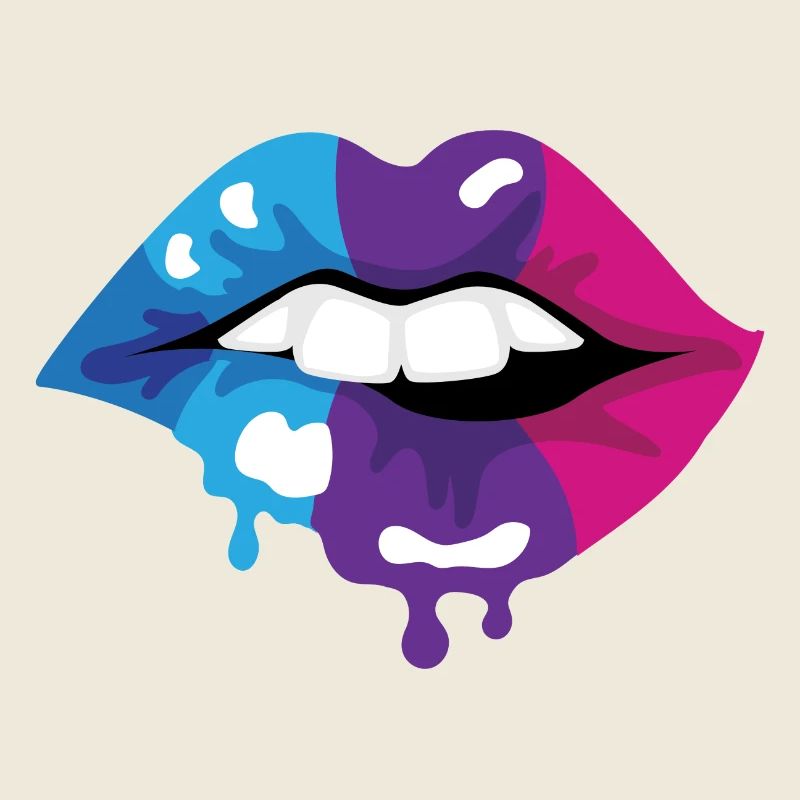 Farbige Lippen