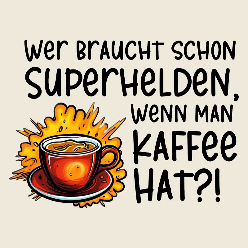 Superhelden Kaffe