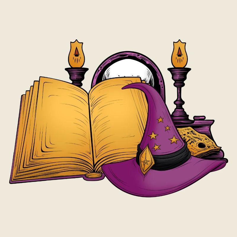 halloween, sorcière, grimoire