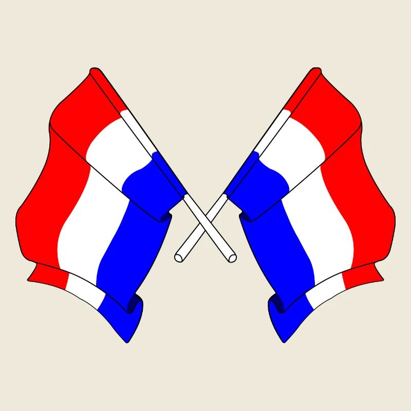 Two flags Netherlands