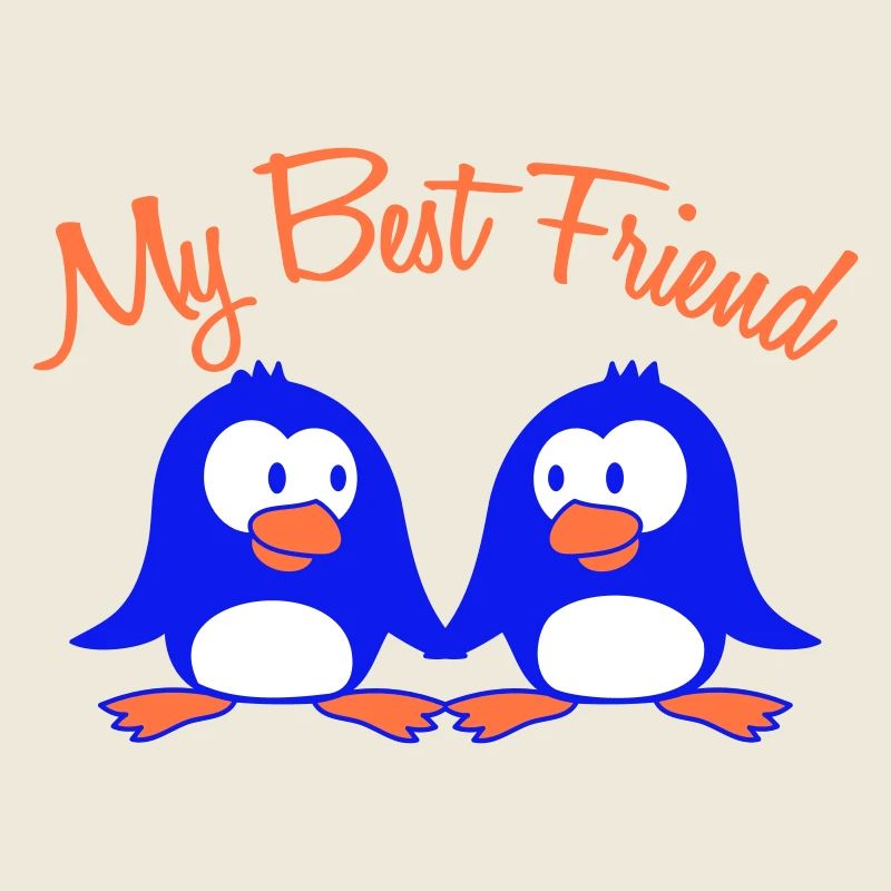 Mon meilleur ami pingouin texte couple deux amis équipe