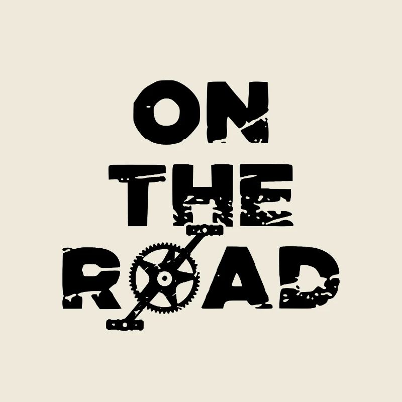 Sur la route à vélo