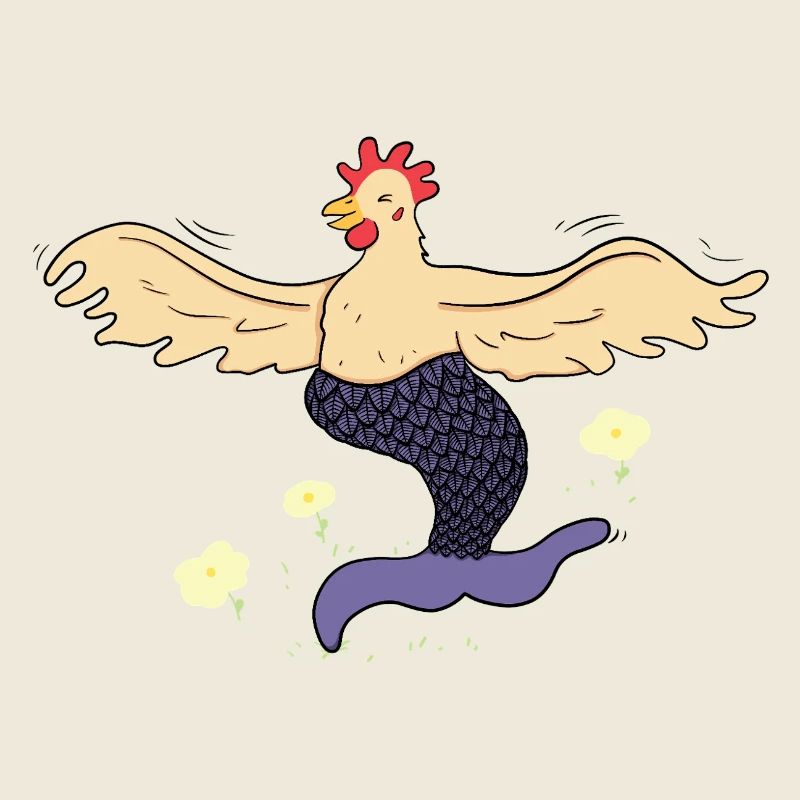 Joyeuse poule-sirène