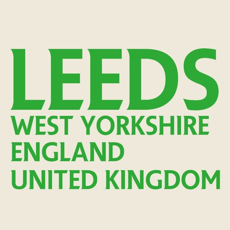 Leeds – England Liedtextdesign