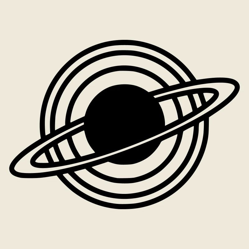 Saturn Planet Ringe Silhouette