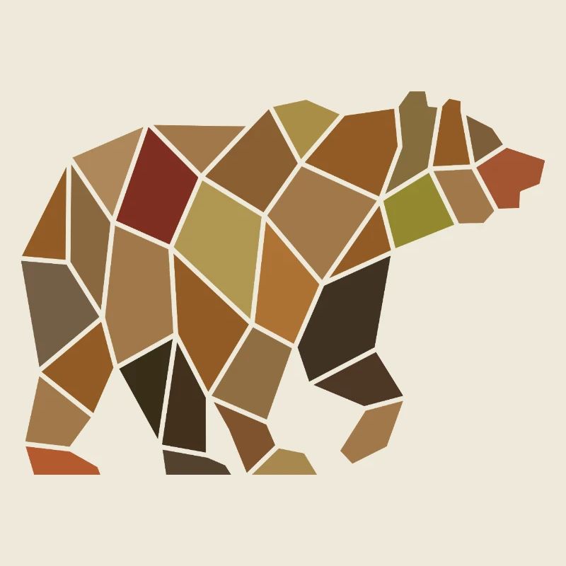 Ours géométrique à partir de Mosaic Polygon