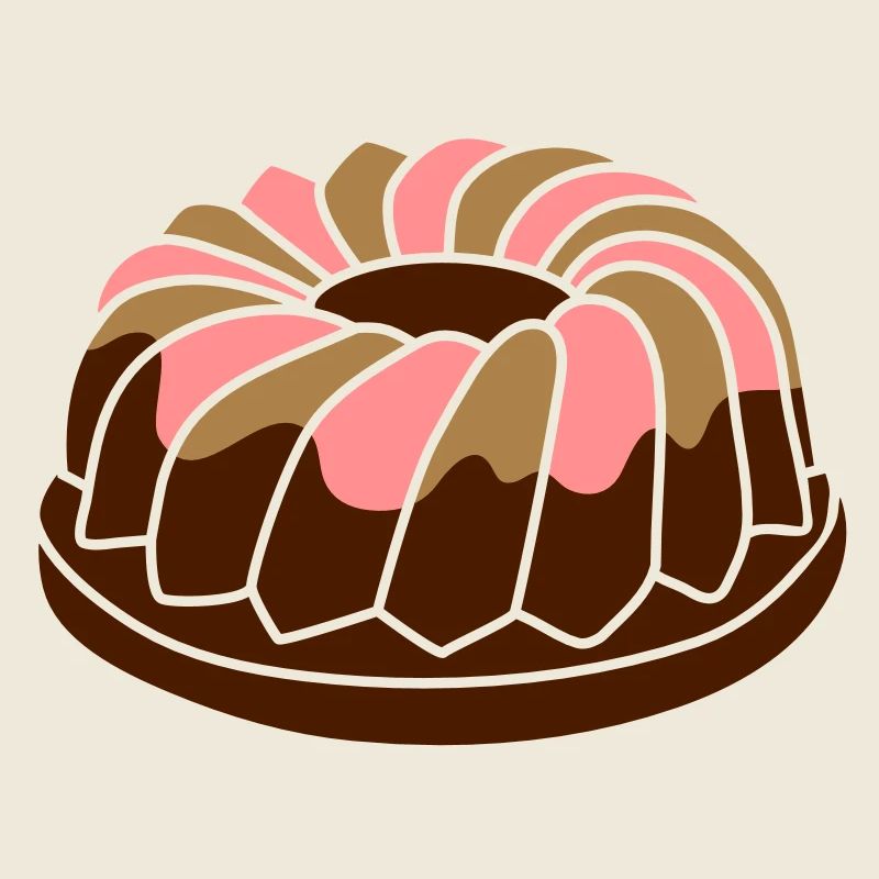 A ring cake with icing