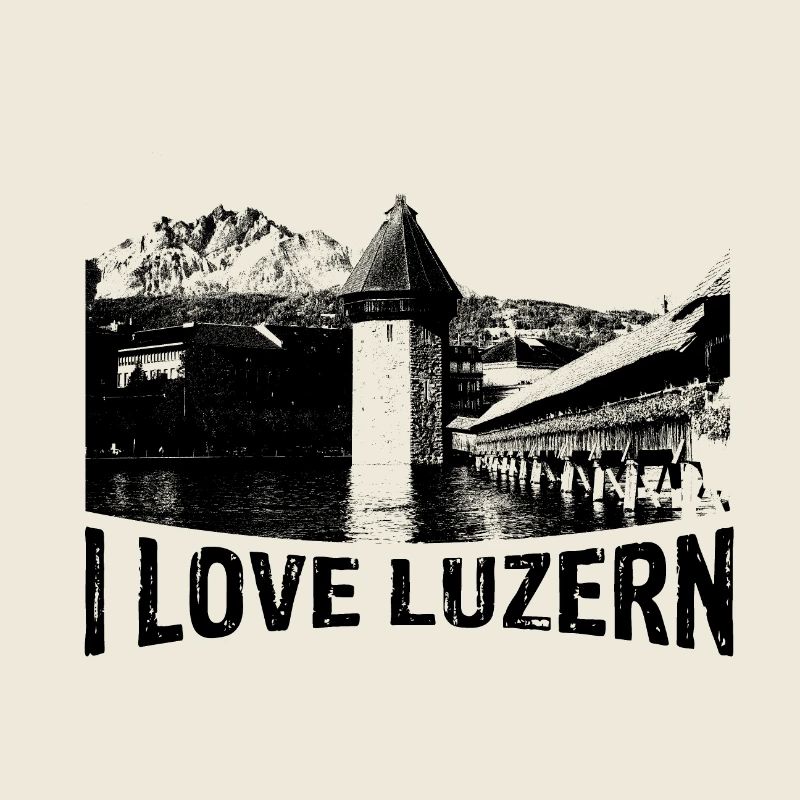 I love LUCERNE with Chapel Bridge