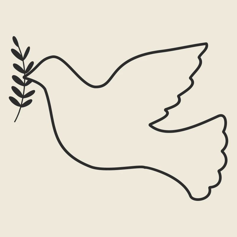 Friedenstaube mit Zweig