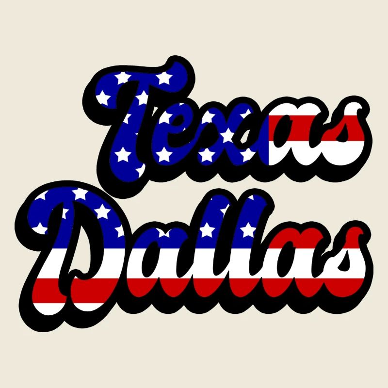 Design du drapeau de Dallas, Texas, États-Unis