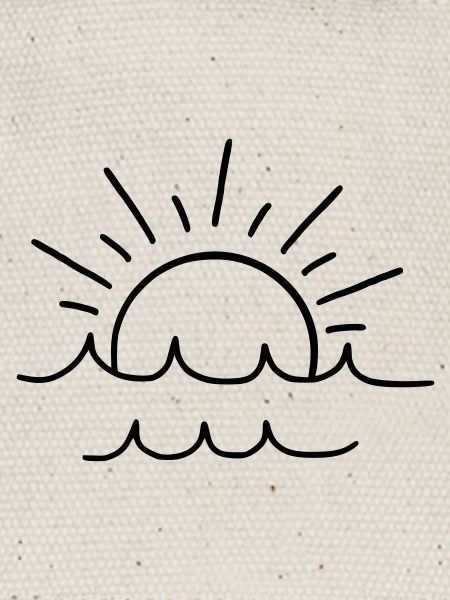 Soleil et vagues