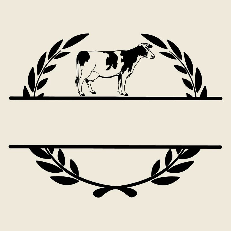Dairy cow monogram