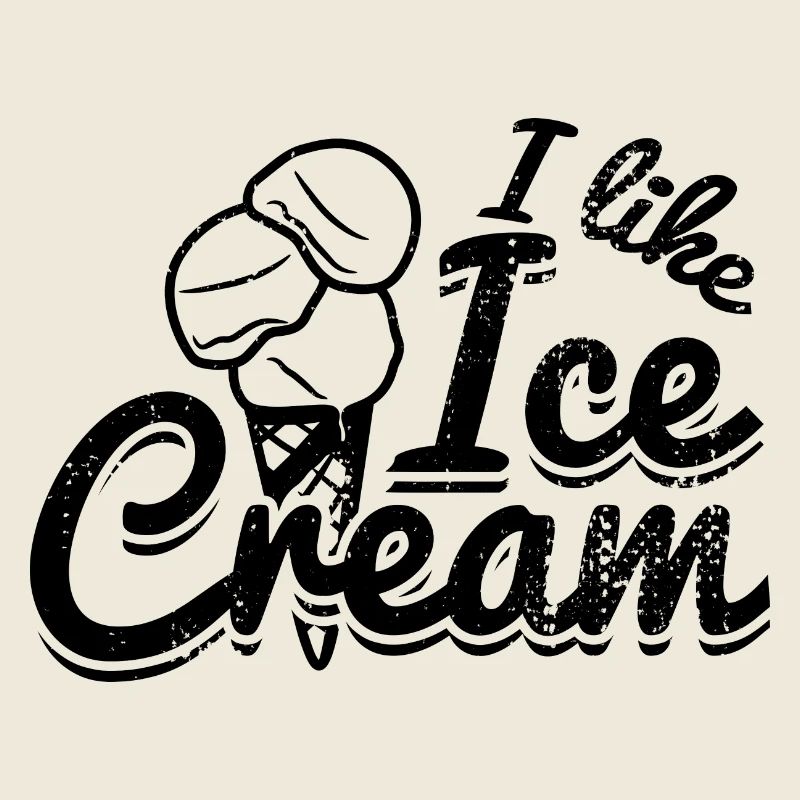 Lustiger Eiscreme Spruch