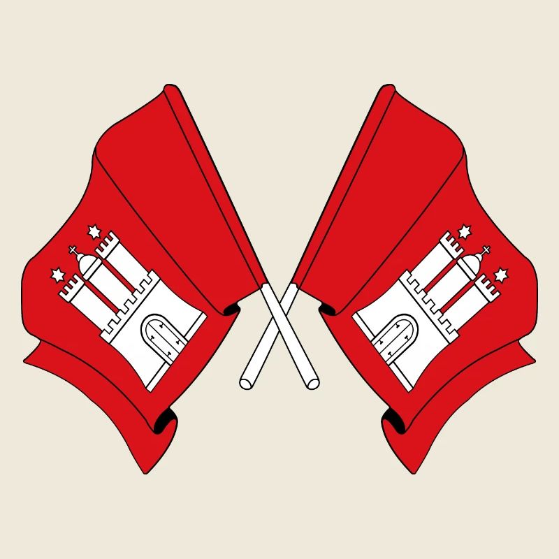 Des drapeaux traversaient Hambourg