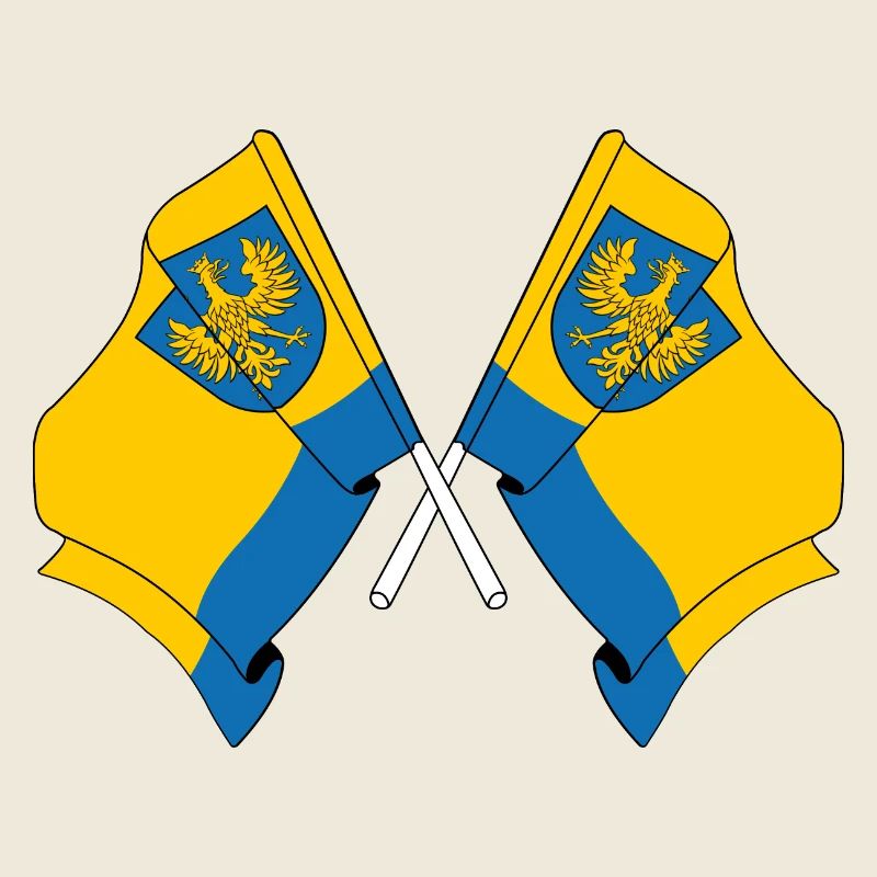 Deux drapeaux Opole