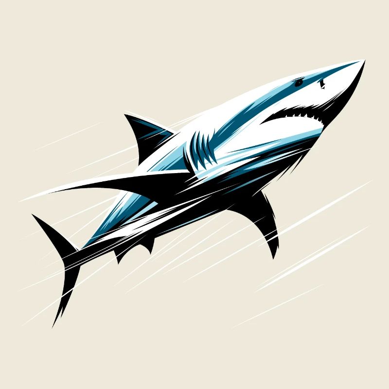 Shark in motion