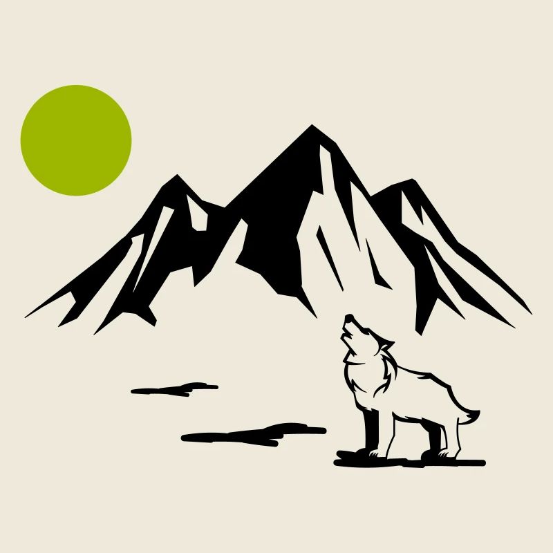 wolf vollmond