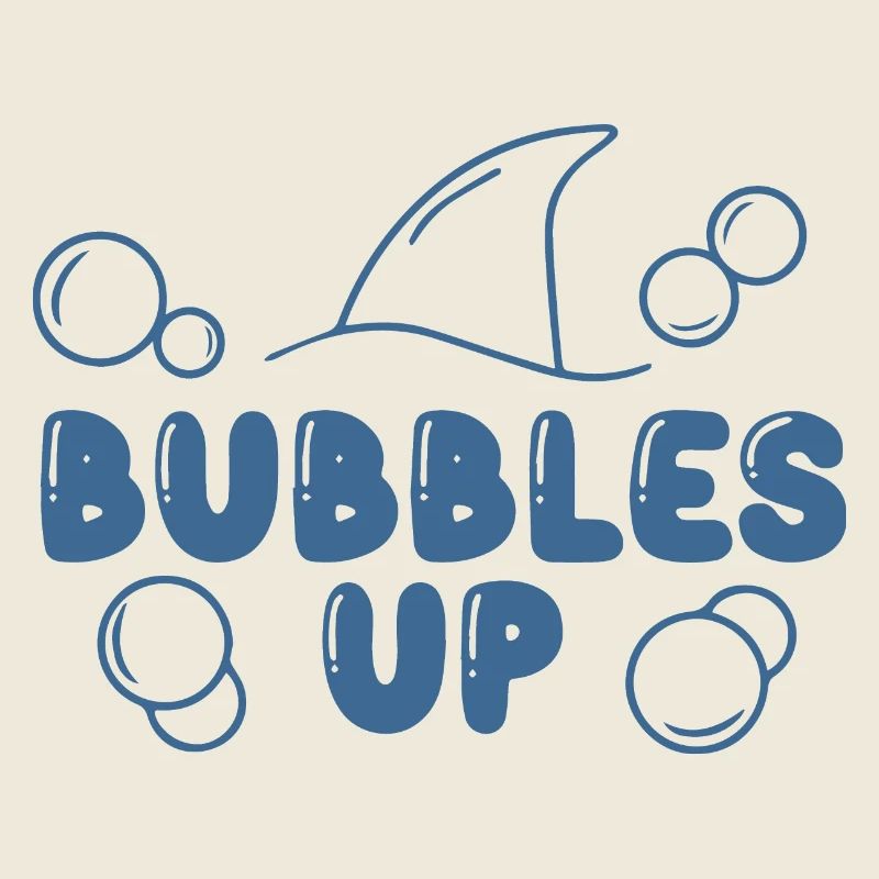 Bubbles Up Shark Lover Love Beach Bubble Up Funny