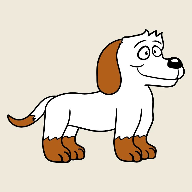 chien se tient mignon petit chiot heureux animal de compagnie