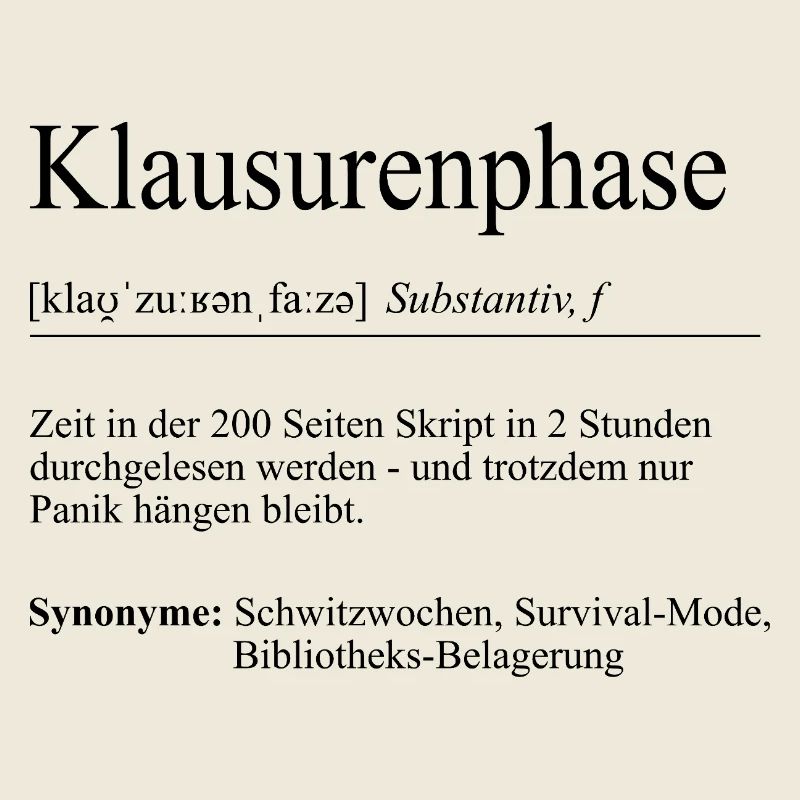 Unispruch « Phase d’examen » Cadeau, étudiants