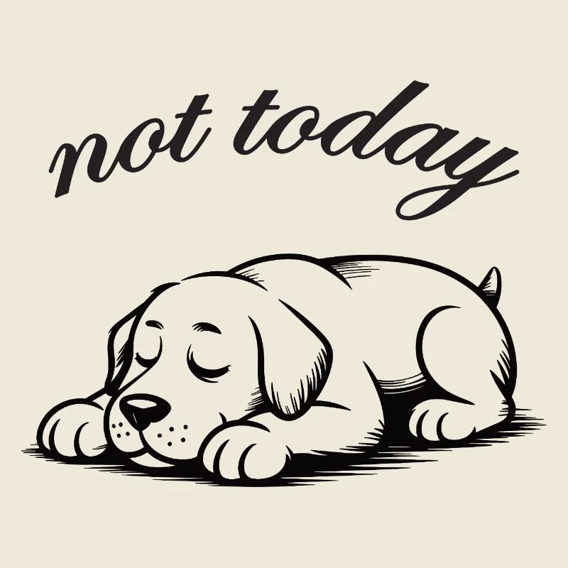 Nicht Heute labrador retriver Schlummer