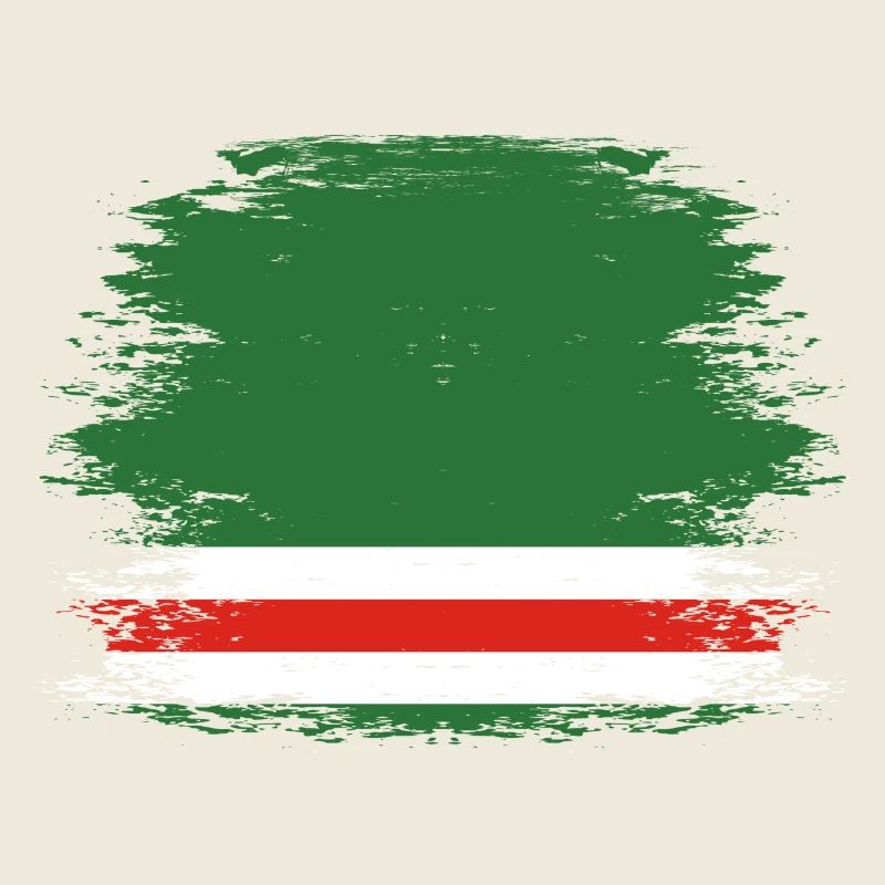 Drapeau de la Tchétchénie utilisé