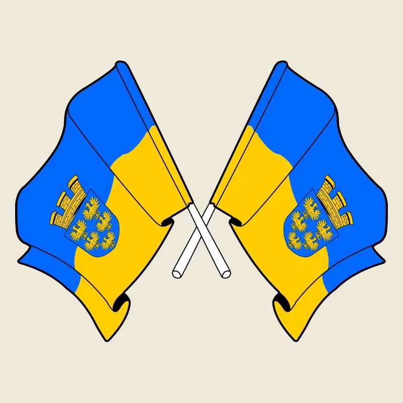 Drapeaux croisés de Basse-Autriche