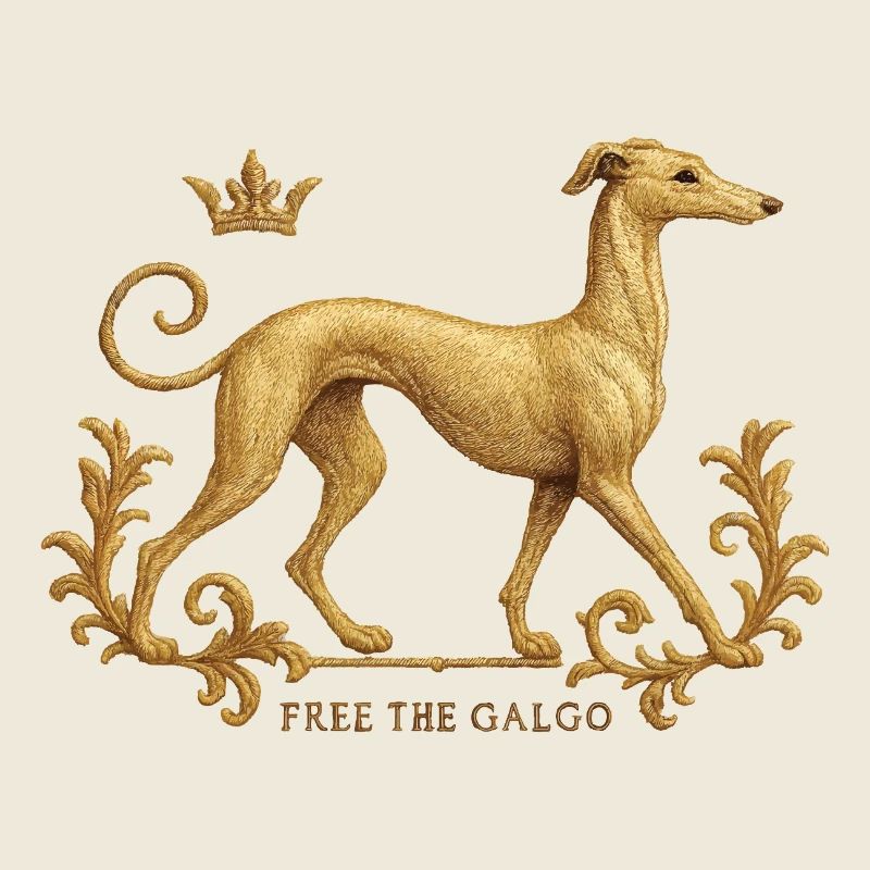 Free the Galgo - Embroidery Nr01