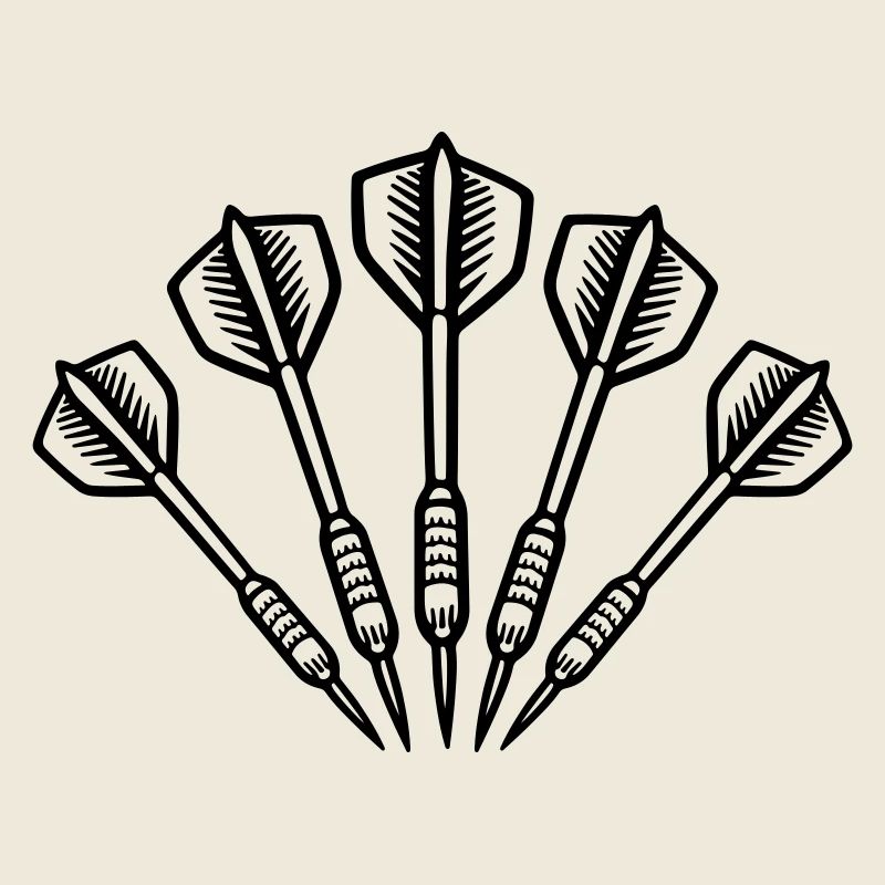 Symbole des fléchettes Dartpfeile
